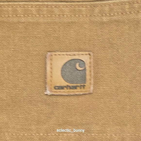 Carhartt B11 BRN Mens 44x30 Brown Duck Canvas Dungaree Work Pants Made in USA - Picture 7 of 8